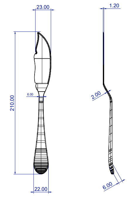 Left-Handed Fish Knife