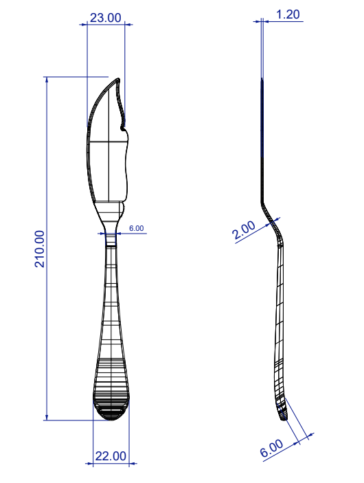 Right-Handed Fish Knife (Pack of 6)
